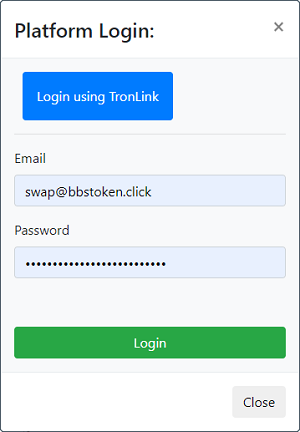 BBSToken Platform Login BBSToken Platform Login